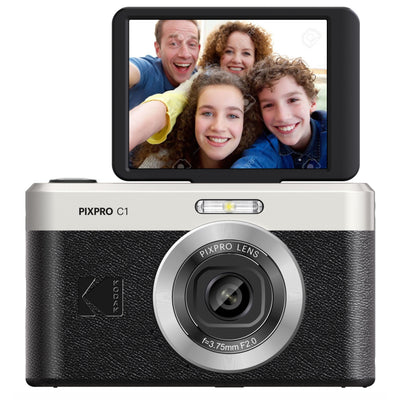 Kodak PIXPRO C1 13MP 4x Digital Zoom Compact Camera - Black Camera Only