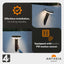 4lite Antheia Solar Slanted IP54 Die-Cast Aluminium LED Outdoor Wall Light with Built in PIR Motion Sensor