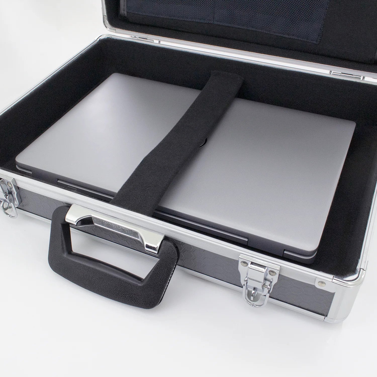 Maplin Plus Aluminium 115 x 440 x 320mm Laptop Flight Case - Grey
