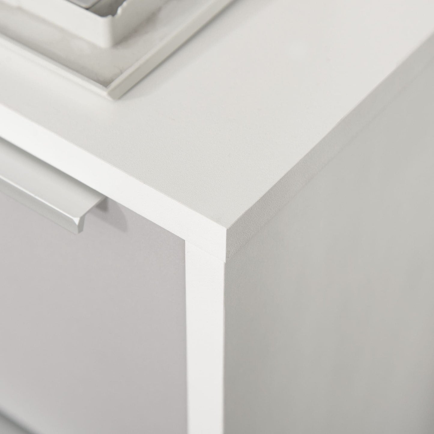 ProperAV Extra 3-Drawer Locking Mobile Filing Cabinet with Wheels - White - maplin.co.uk