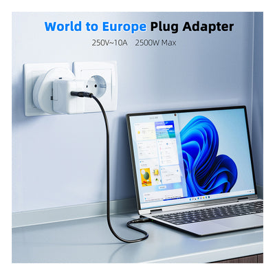 Maplin EU Plug to Worldwide Socket Travel Adapter Plug