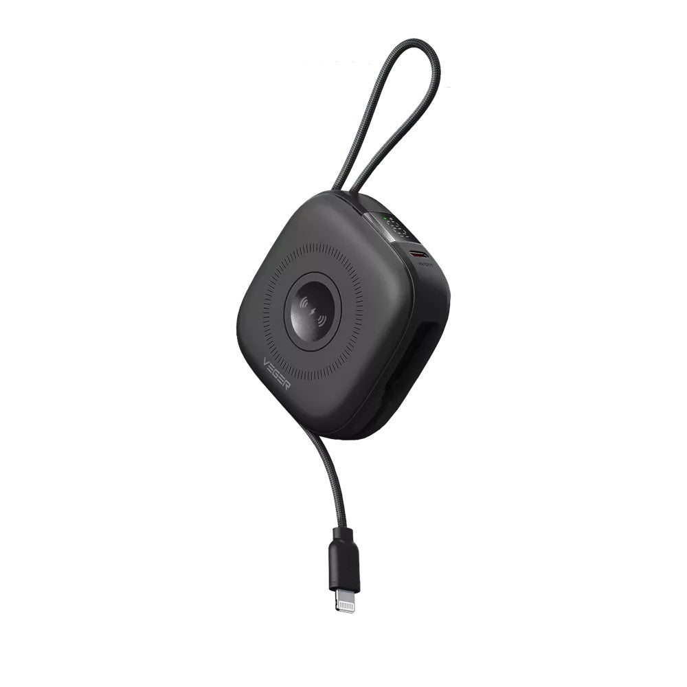 Veger MagCore 10,000mAh PD Wireless Charging Powerbank for Apple iPhone, Watch & AirPods - Black
