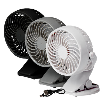 Oxycool 9cm Clip-On Desk & Tilt Fan