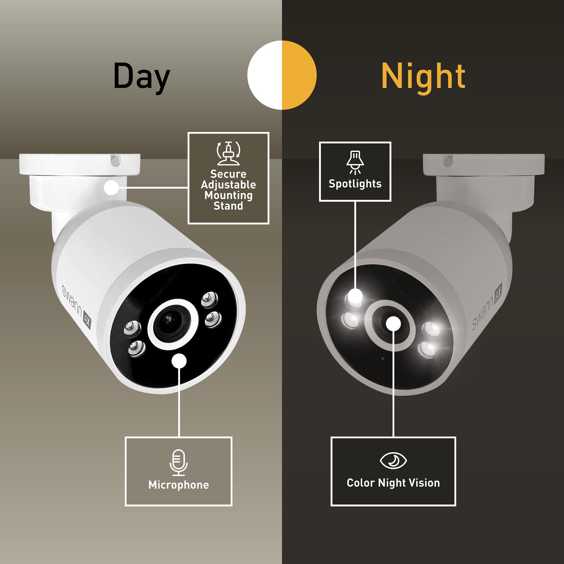 Swann AdvancedX 4K 2TB 16-Channel Wired PoE NVR CCTV with 8 Bullet Camera Kit