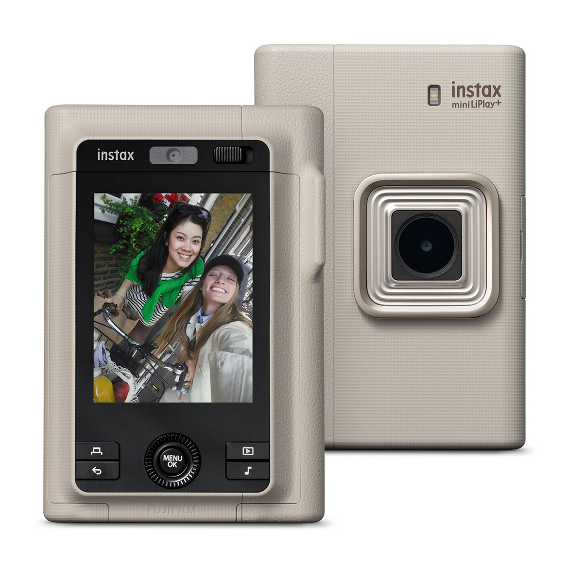 Fujifilm Instax Mini LiPlay Plus Hybrid Instant Camera - Beige Camera Only