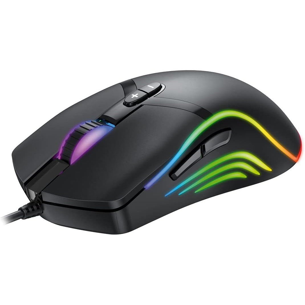 Varr 7-Button Adjustable DPI LED Optical Wired Gaming Mouse