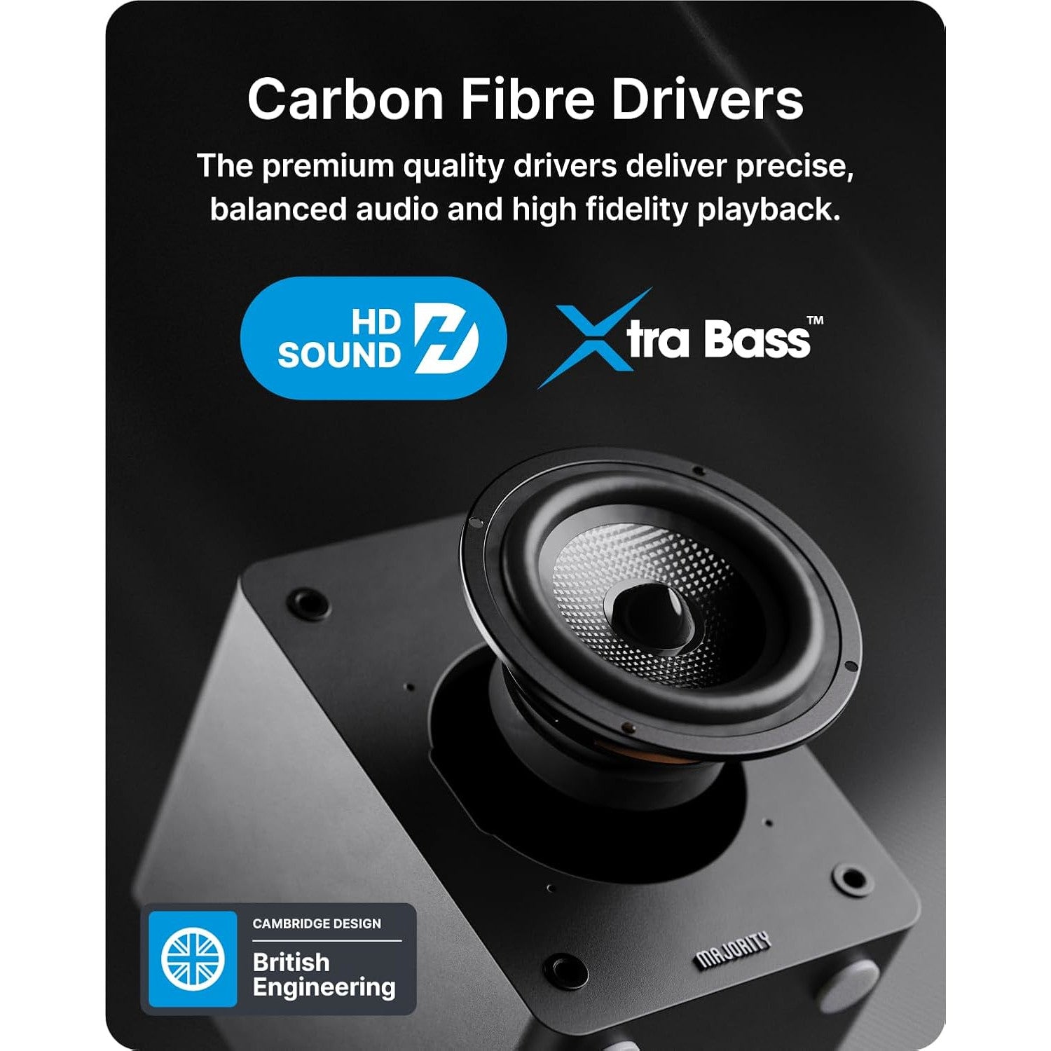 Majority D50X Bluetooth Bookshelf Speakers