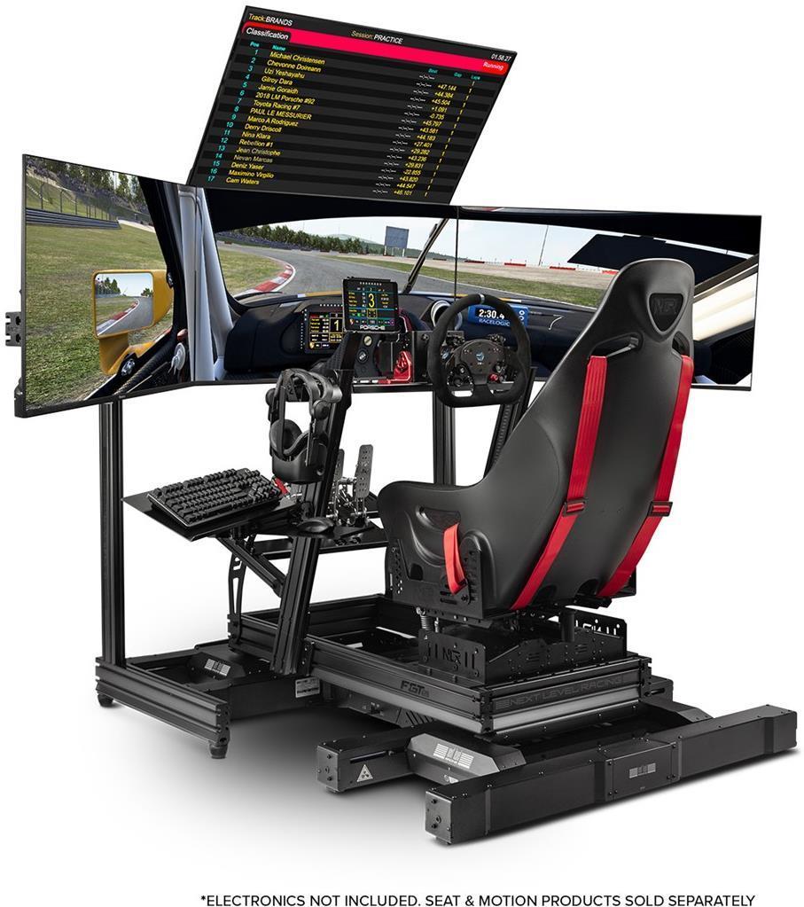 Next Level Racing F-GT Elite Aluminium Simulator Cockpit - Front & Side Mount Edition - maplin.co.uk