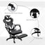 Maplin Ergonomic Racing Adjustable Reclining Gaming Office Chair with Headrest, Lumbar Support & Retractable Footrest - maplin.co.uk