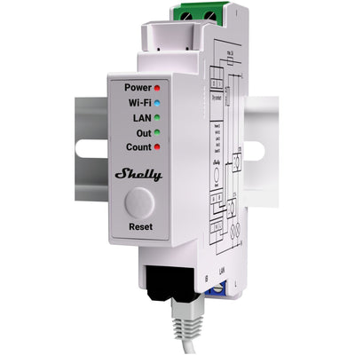 Shelly Pro EM 50A DIN-Mountable Single-Phase Energy Meter with Contactor Control
