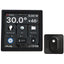 Shelly Wall Display with BLU H&T Temperature & Humidity Sensor Black