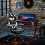 Maplin Ergonomic Racing Adjustable Reclining Gaming Office Chair with Headrest, Lumbar Support & Retractable Footrest - maplin.co.uk