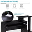 ProperAV Computer Desk with Sliding Keyboard Tray & Side Compartment - maplin.co.uk