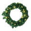 HOMCOM 55cm Pre-Lit Warm White LED Christmas Wreath - maplin.co.uk