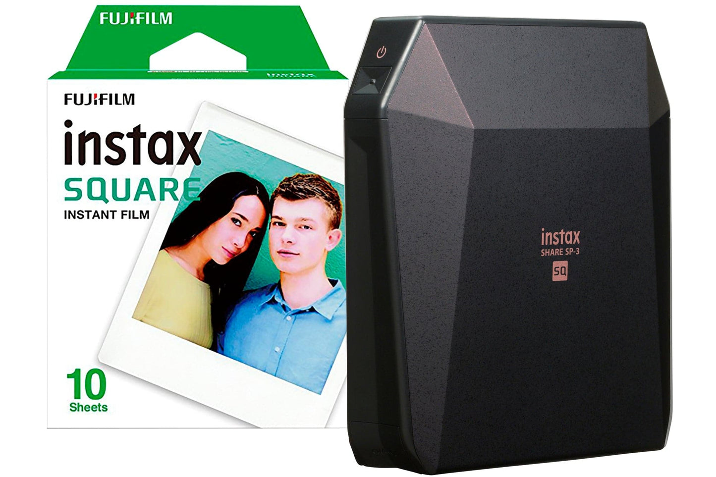 Fujifilm Instax SP-3 Share Square Wireless Photo Printer - Black - maplin.co.uk