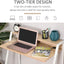 ProperAV Extra Computer Desk with Elevated Storage Shelf