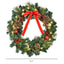 HOMCOM 60cm Pre-Lit LED Artificial Christmas Door Wreath - maplin.co.uk