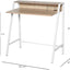 ProperAV Extra Computer Desk with Elevated Storage Shelf