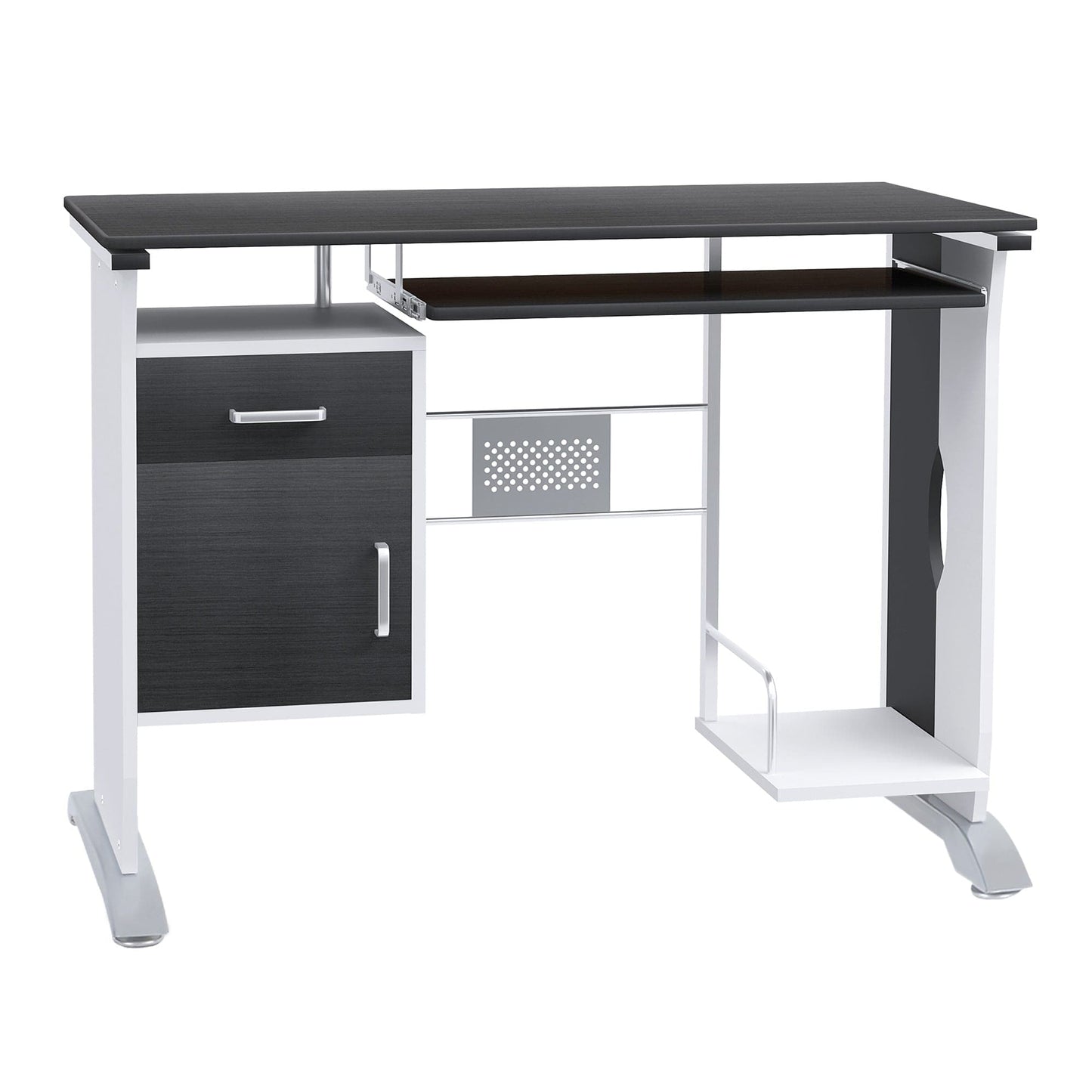 ProperAV Extra Computer Workstation Black