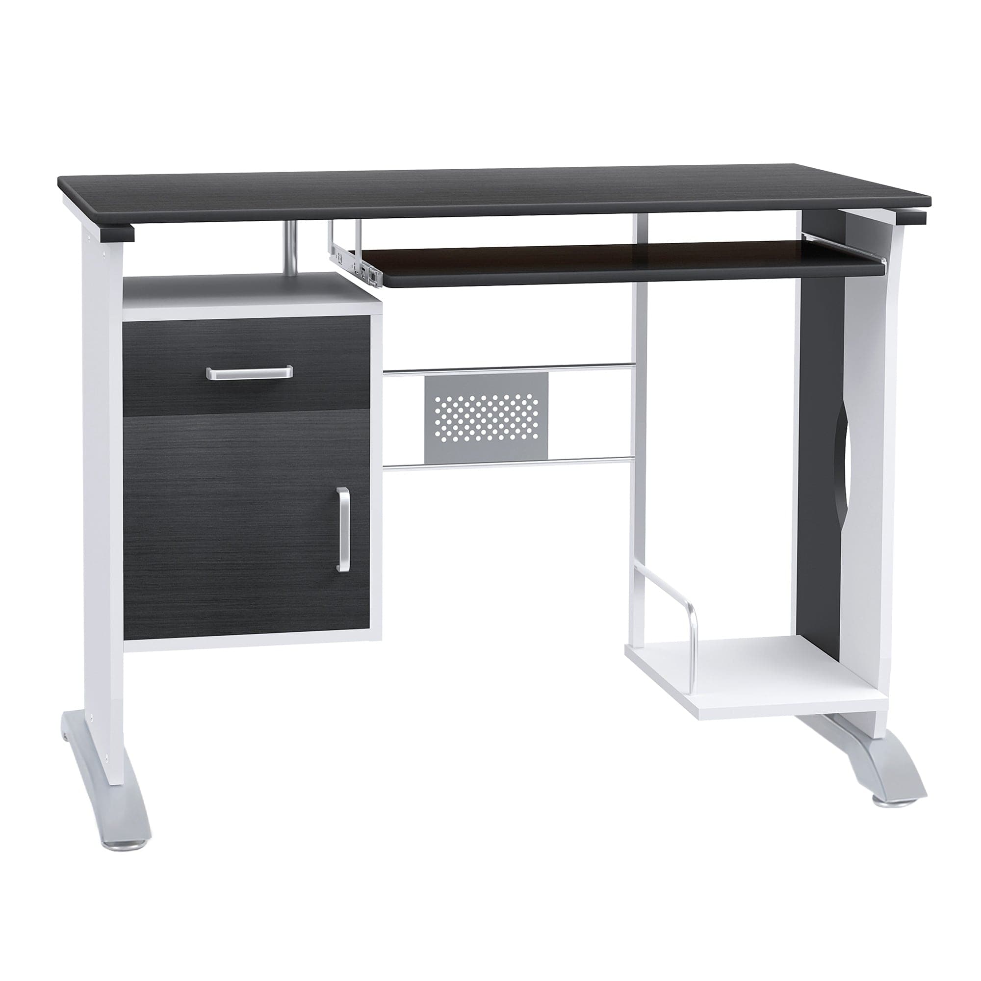 ProperAV Extra Computer Workstation Black