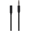 Maplin 3.5mm Aux Stereo 3 Pole Jack Plug to 3.5mm Female Jack Plug Extension Cable - Black, 5m - maplin.co.uk