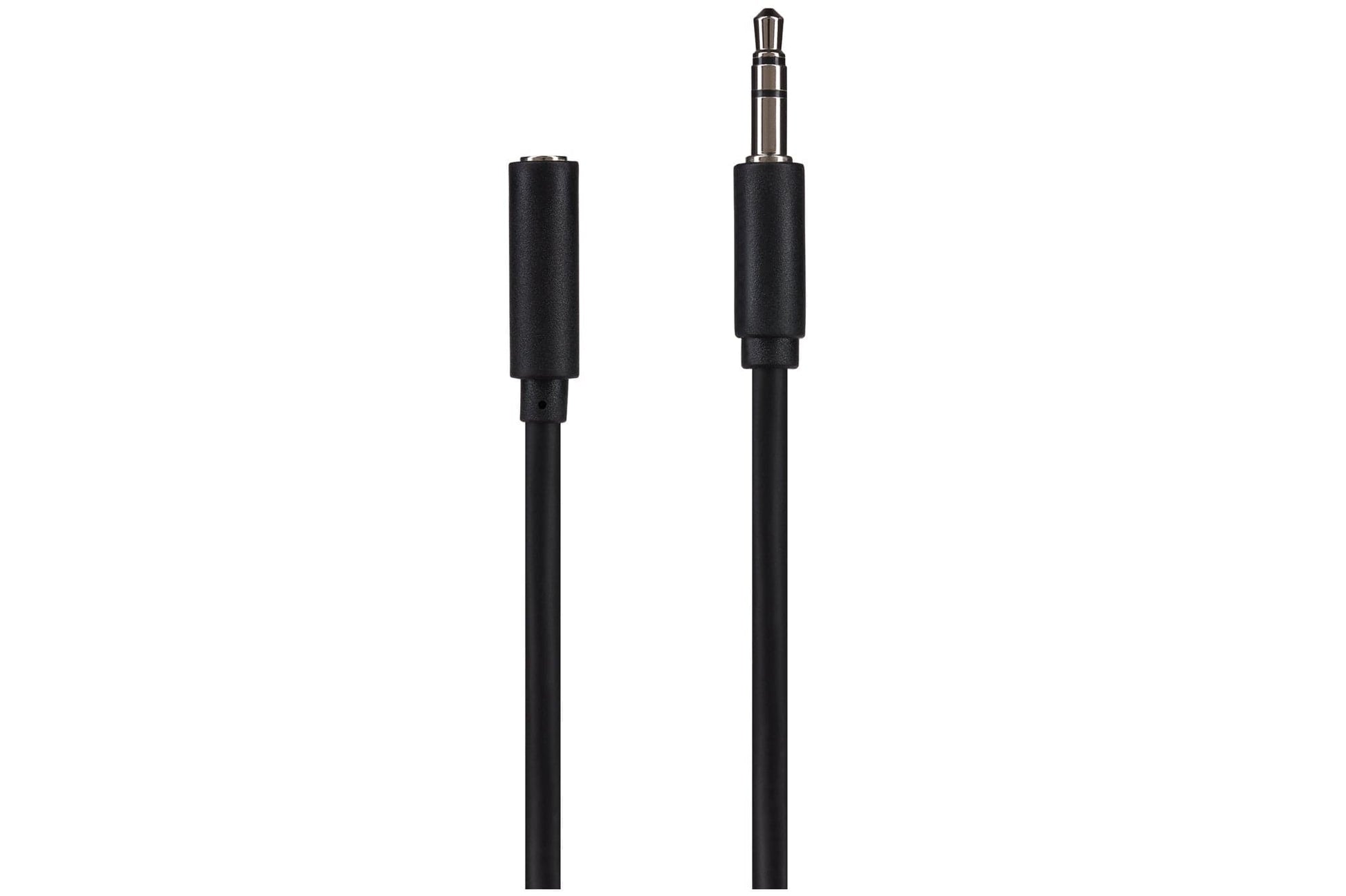 Maplin 3.5mm Aux Stereo 3 Pole Jack Plug to 3.5mm Female Jack Plug Extension Cable - Black, 5m - maplin.co.uk