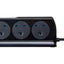 Masterplug 2m 6 Socket 13A plus 2x USB-A Ports Extension Cable Lead - Black - maplin.co.uk