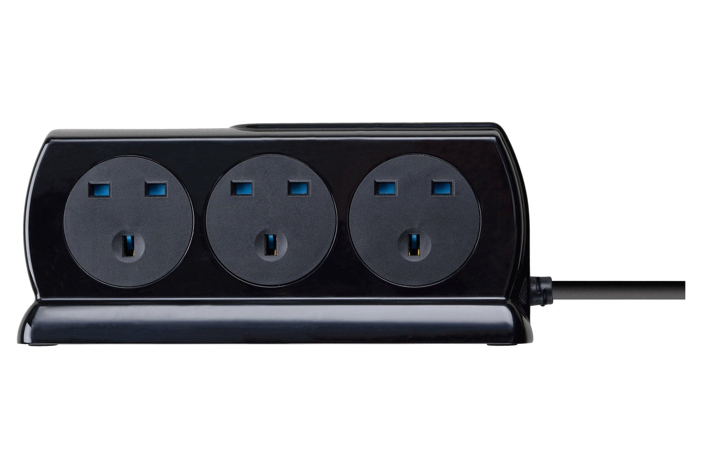 Masterplug 2m 6 Socket 13A plus 2x USB-A Ports Extension Cable Lead - Black - maplin.co.uk