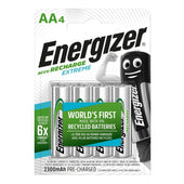 Energizer Recharge Extreme 2300mAh Ni-MH AA Rechargeable Batteries - Pack of 4