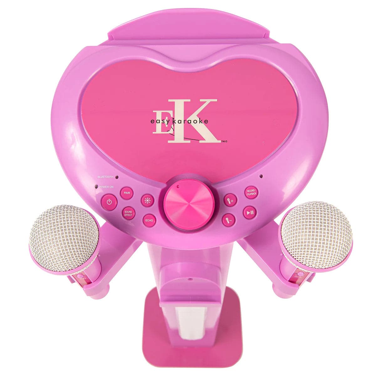 Easy Karaoke Bluetooth Kids Singalong Pedestal Karaoke System - Pink - maplin.co.uk