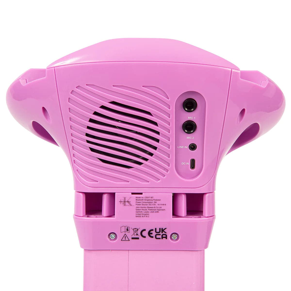 Easy Karaoke Bluetooth Kids Singalong Pedestal Karaoke System - Pink - maplin.co.uk