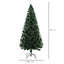 HOMCOM 6ft Multicoloured Fibre Optic Artificial Christmas Tree with Metal Stand - maplin.co.uk