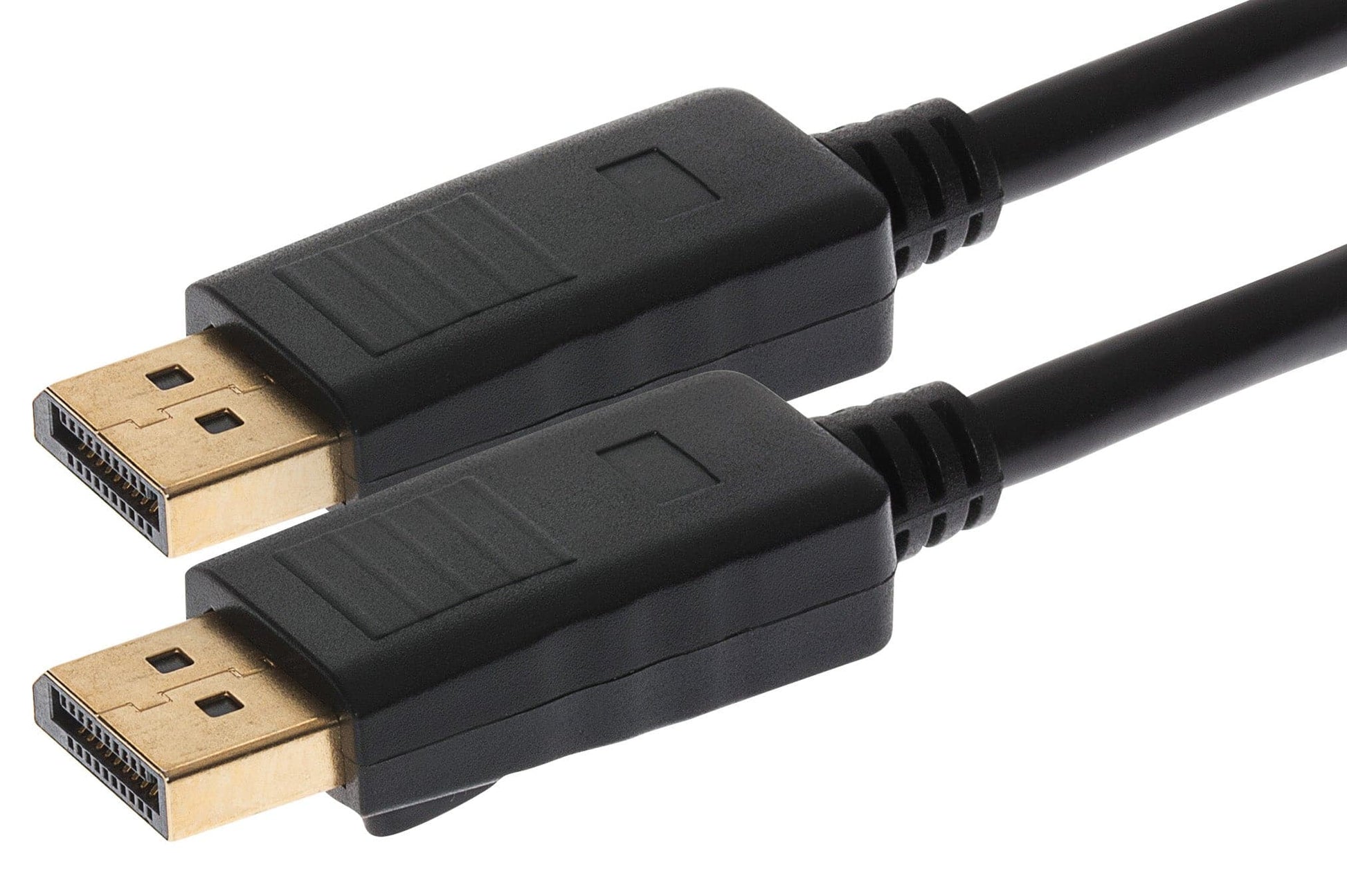 Maplin Lockable 4K Ultra HD DisplayPort Cable - Black, 1m - maplin.co.uk