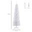 HOMCOM 6ft White Artificial PVC Slimline Christmas Tree - maplin.co.uk