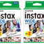 Fujifilm Instax Wide Picture Format Instant Photo Film - White Pack of 40