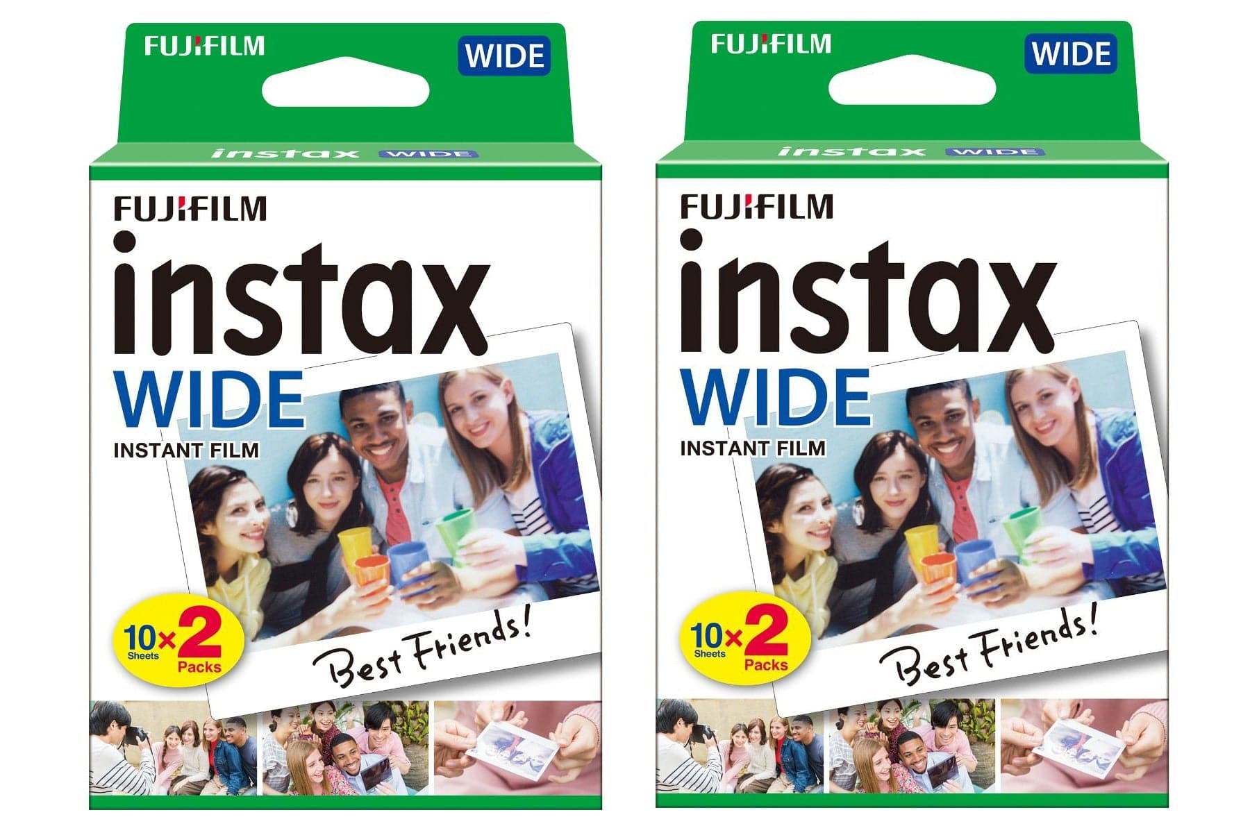 Fujifilm Instax Wide Picture Format Instant Photo Film - White Pack of 40
