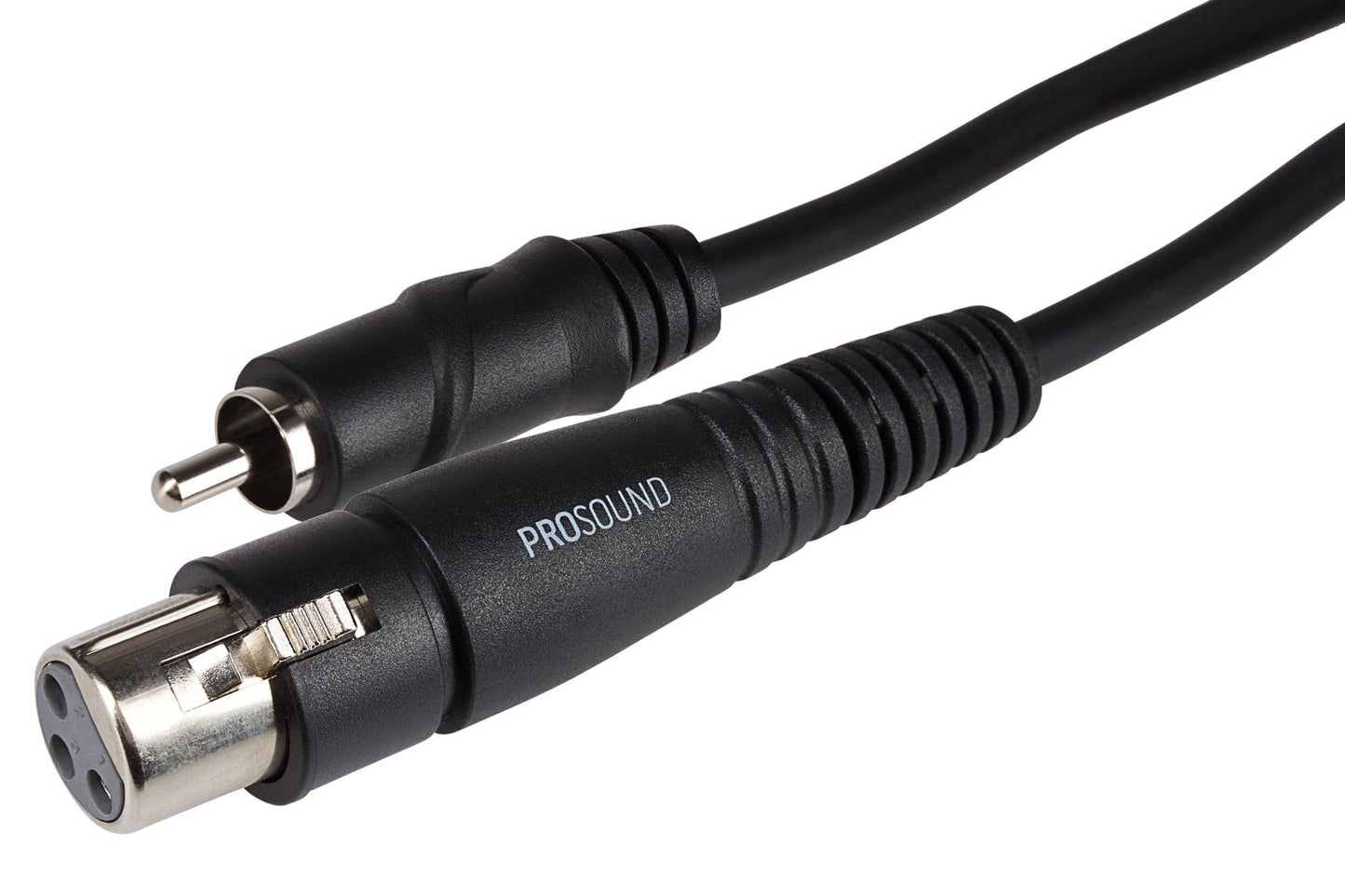 ProSound XLR Female Connector to RCA Phono Cable - Black, 0.23m - maplin.co.uk