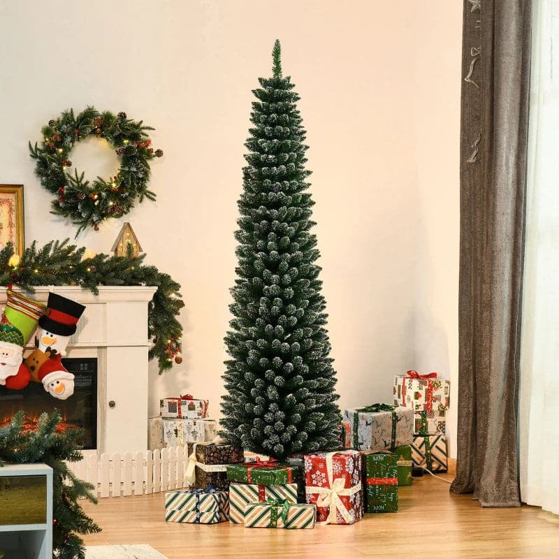 HOMCOM 6ft Snow Dipped Artificial Christmas Tree - maplin.co.uk