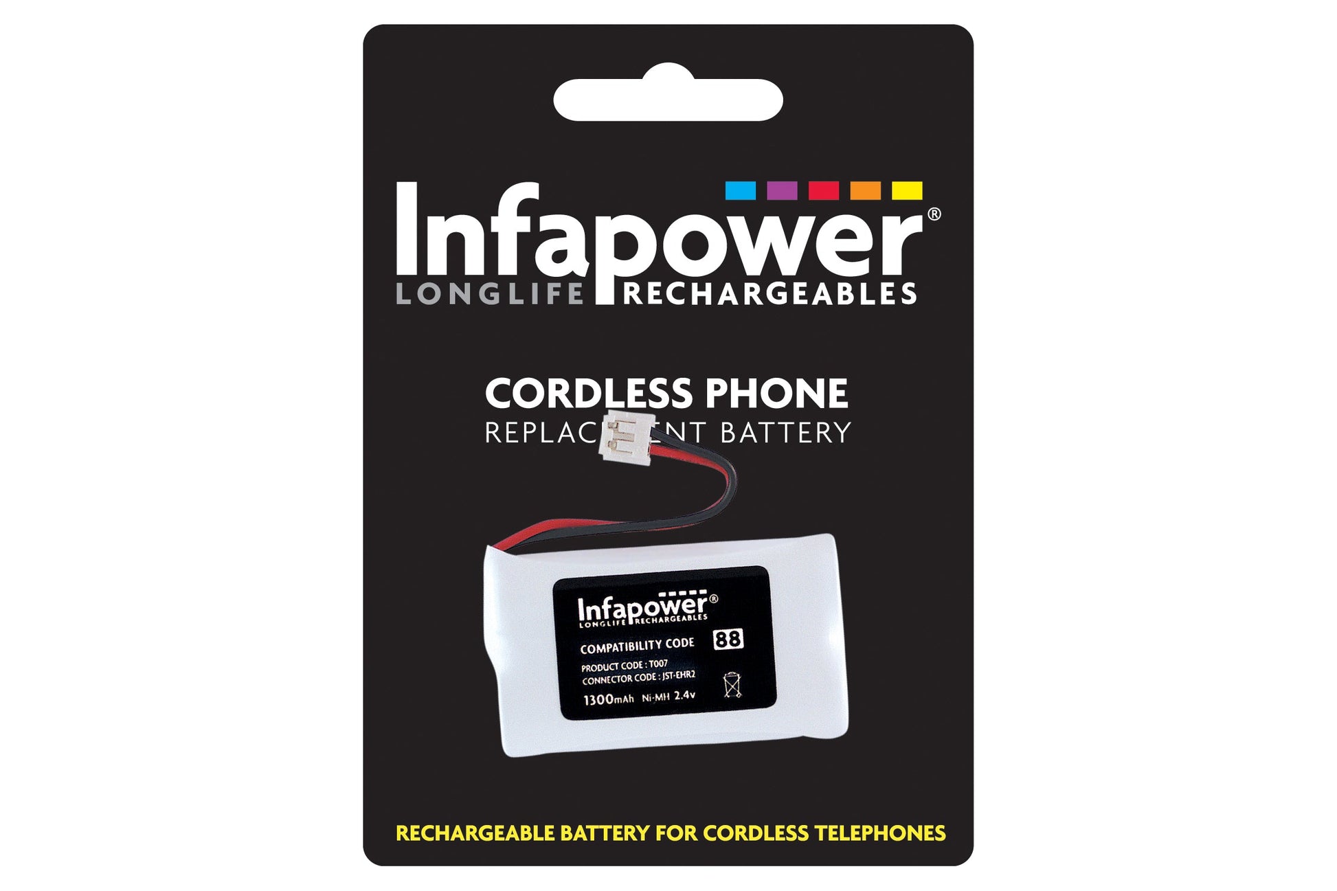 InfaPower Cordless Telephone Rechargeable Ni-MH AA Batteries - Pack of 2 - maplin.co.uk