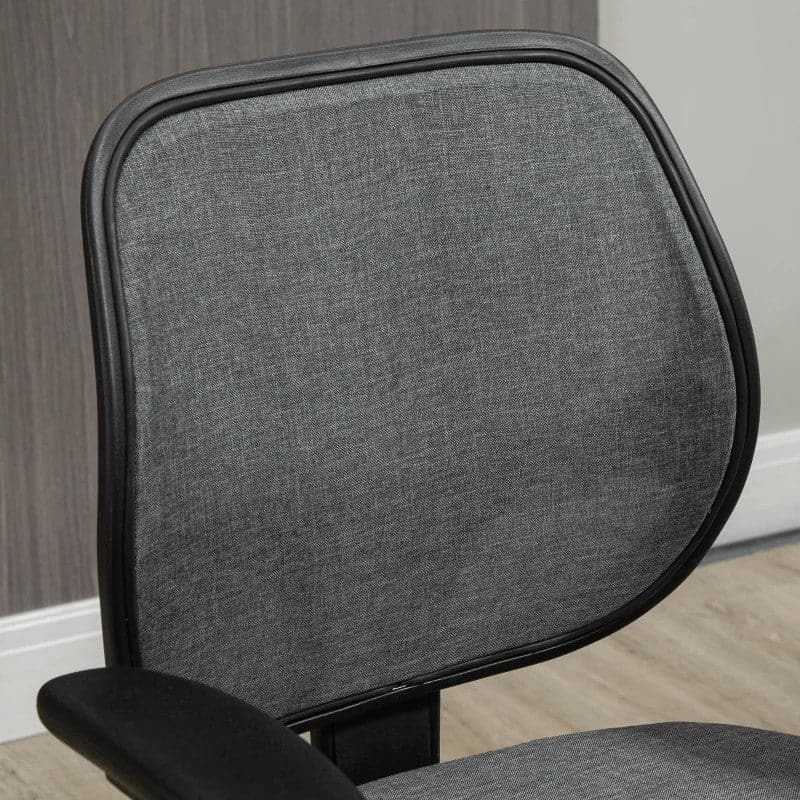 ProperAV Extra Ergonomic Mesh Adjustable Office Chair with Foot Ring, Armrests & 360° Swivel Wheels - Grey