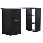 ProperAV Computer Desk with Shelves & Drawers - maplin.co.uk