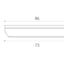 4lite Mains Powered Circle Cabinet LED Light - Silver