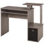 ProperAV Computer Desk with Sliding Keyboard Tray & Side Compartment - maplin.co.uk