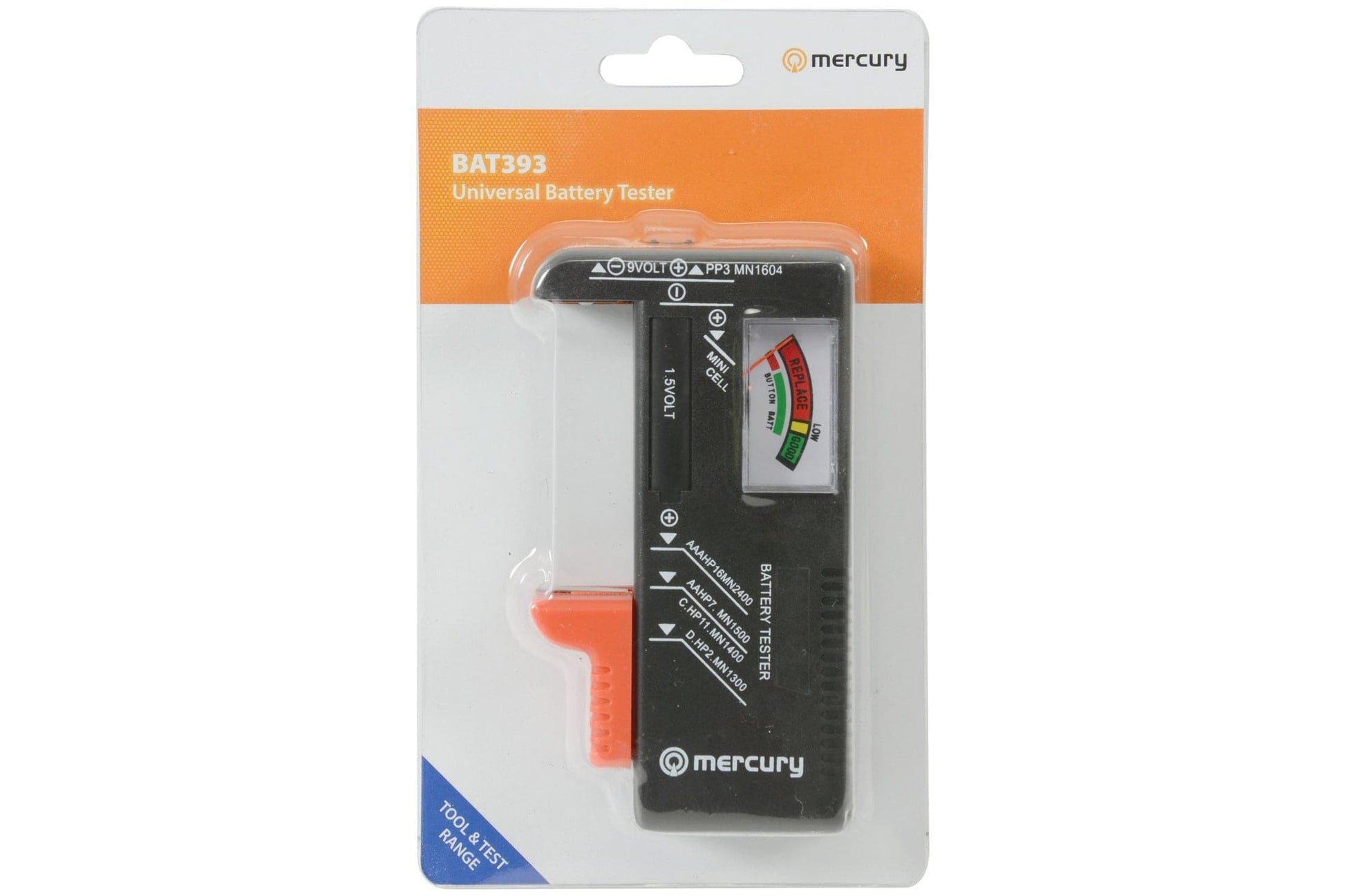 Maplin Mercury Universal Analogue Battery Tester for AA, AAA, C, D, 9V PP3 & Coin Button Cells - maplin.co.uk