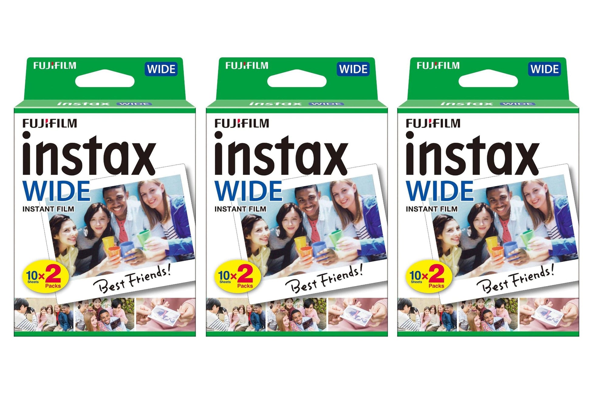 Fujifilm Instax Wide Picture Format Instant Photo Film - White Pack of 60