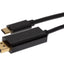 Maplin USB-C to DisplayPort Cable - Black, 2m - maplin.co.uk