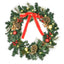 HOMCOM 60cm Pre-Lit LED Artificial Christmas Door Wreath - maplin.co.uk