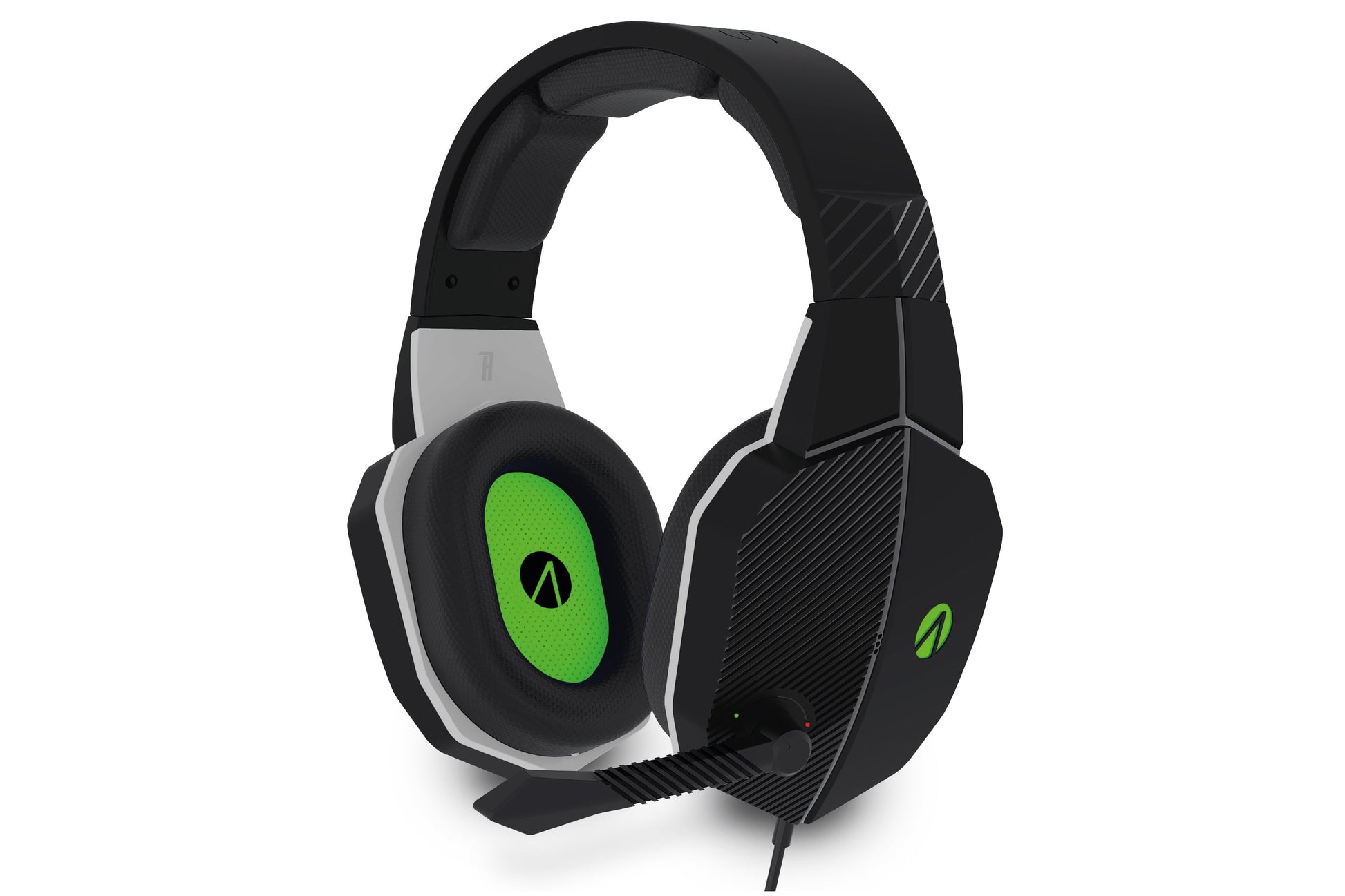 Stealth Phantom X Premium Stereo Gaming Headset - Black and Green - maplin.co.uk