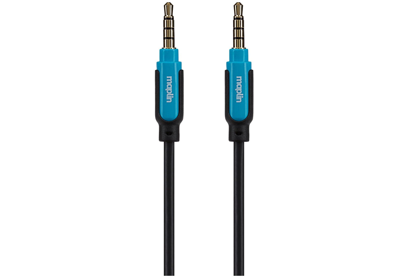 Maplin 3.5mm Aux Stereo 4-Pole Jack Plug to 3.5mm 4-Pole Jack Plug Cable - Black, 5m - maplin.co.uk