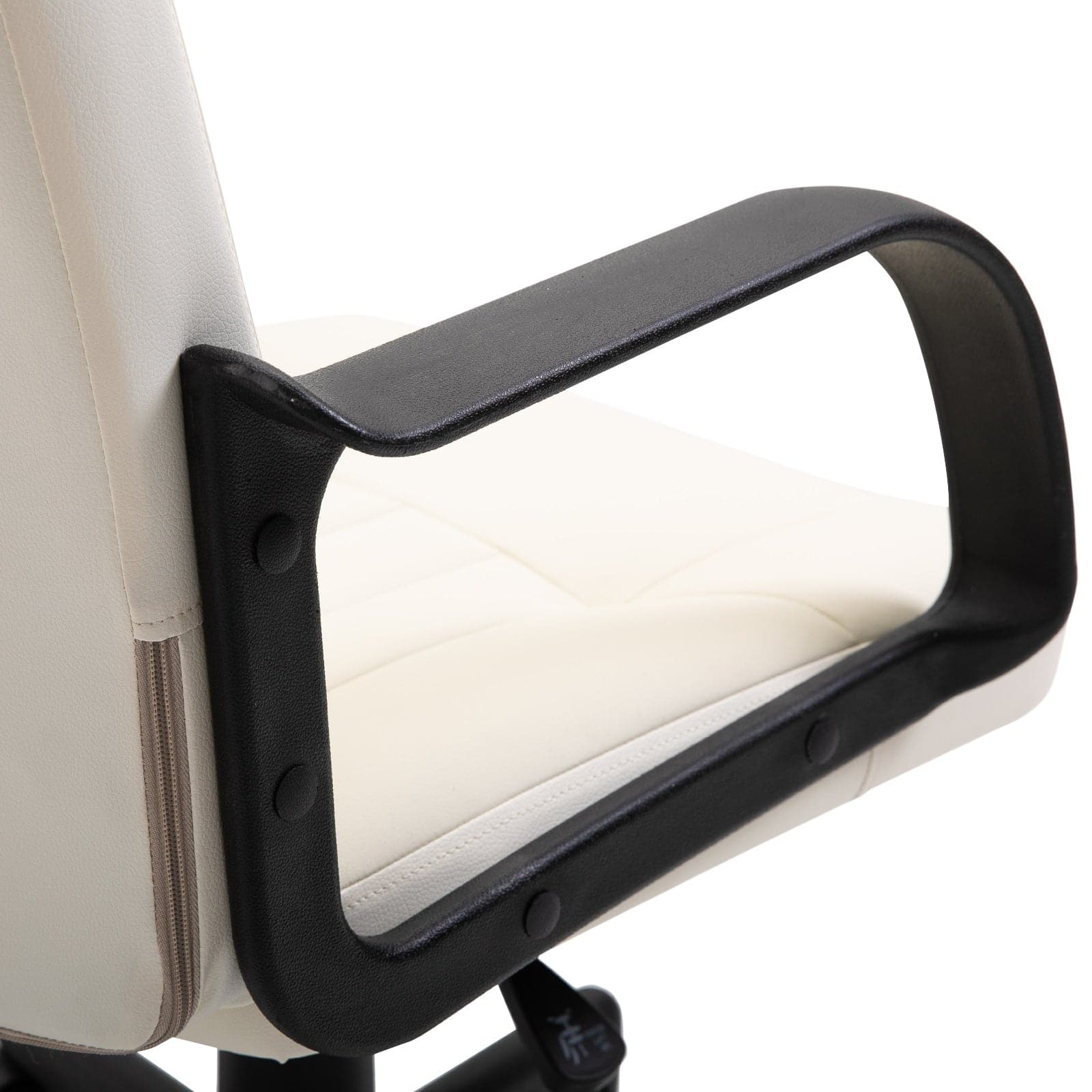 ProperAV PU Leather Swivel Home Office Chair with Armrest - maplin.co.uk